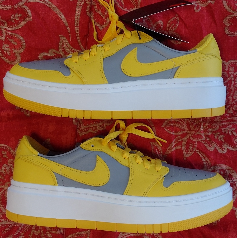 Jordan 1 Elevate Low Varsity Maize Cement Women's size 11.5